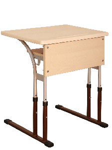 Single student table with variable height (table-top - WERZALIT)