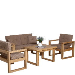 A set of soft furniture "Joy" made of natural wood