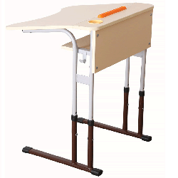 Single anti-scoliotic table with height adjustment