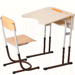 Single anti-scoliotic table with height adjustment