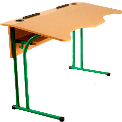 Double anti-scoliotic table with fixed height
