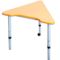 Mobile modular height-adjustable table "Triangle" 60°