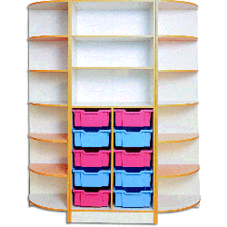 Storage cabinet for training material