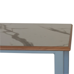 Стол обеденный с верзалитовой  столешницей, прямой каркас
