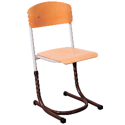 Student's chair with height adjustment