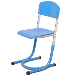Student's chair with height adjustment