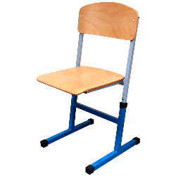 Student's chair with height adjustment (square pipe)