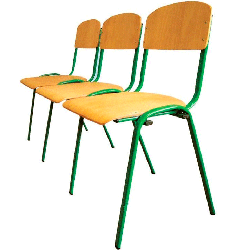 Section of chairs for assembly hall (3 seats)