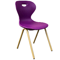 V-shaped plastic chair "Felisa" with metal frame (children's 3-4 age group)