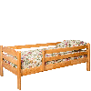 Bed made of natural wood with protective sides " Zorianka"-2