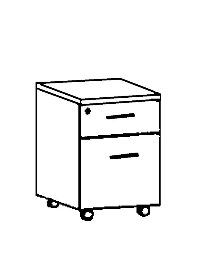 The cabinet is mobile