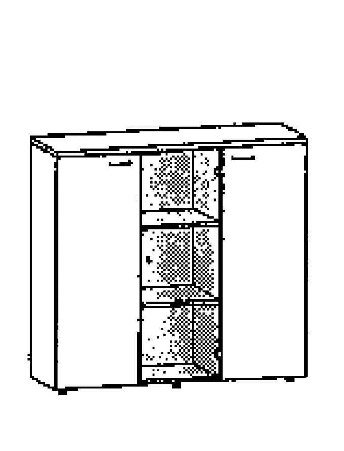 Cabinet with glass