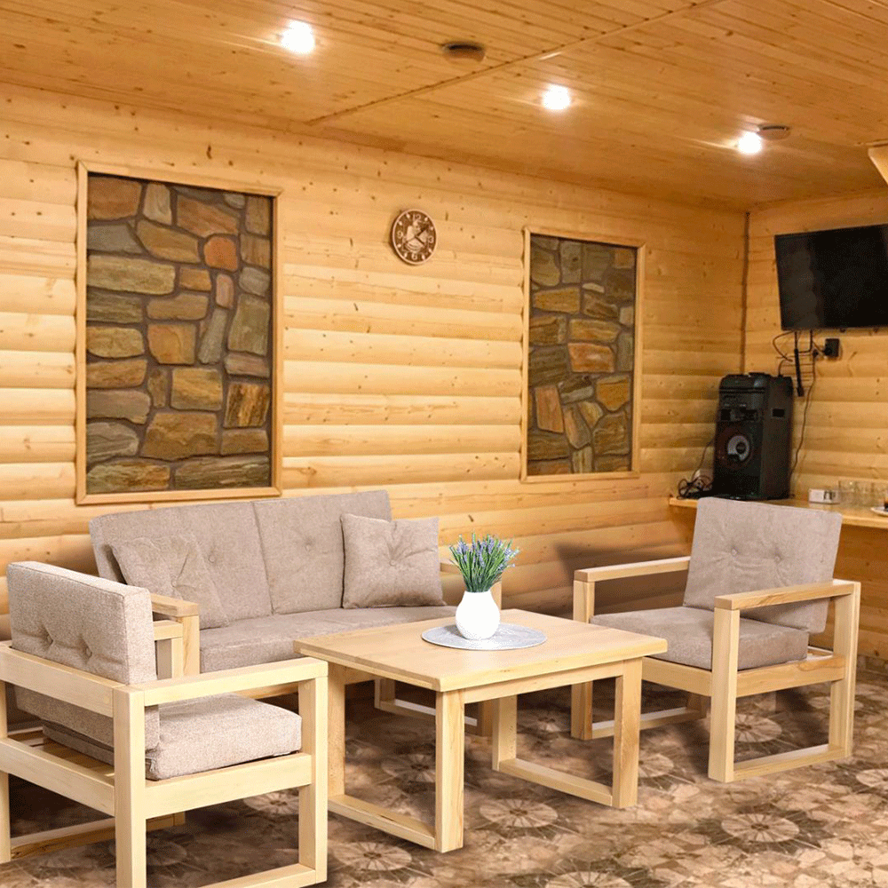 Стіл журнальний "Джой" з натуральної деревини