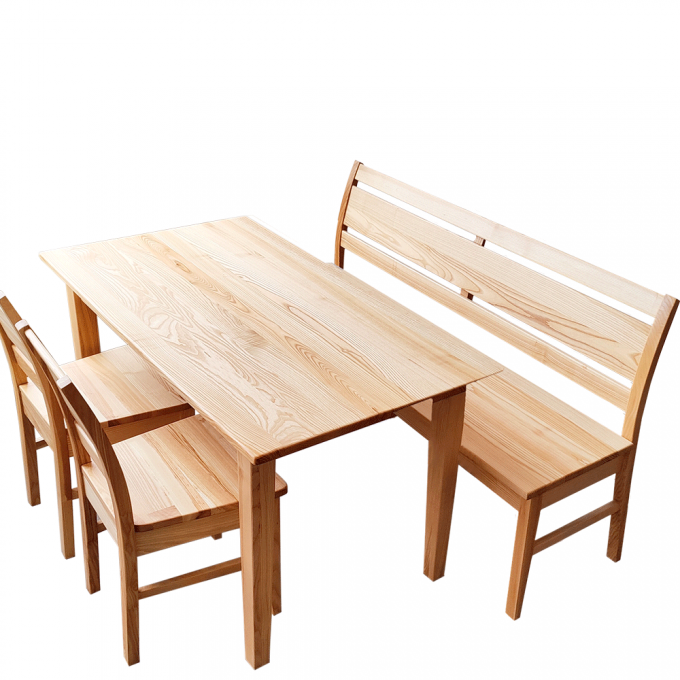 Dining set "Traun" made of natural wood