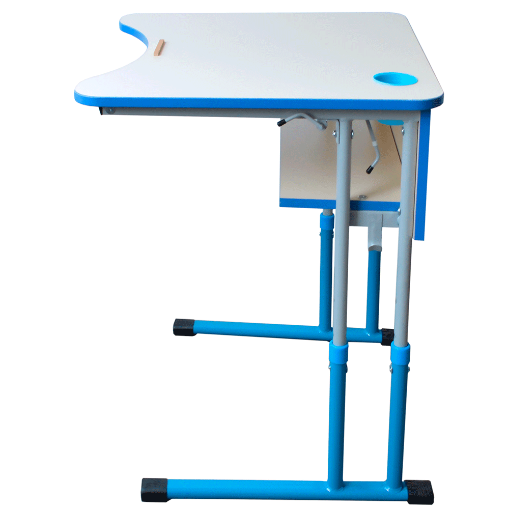 Стіл учнівський одномісний з регулюванням висоти з регулюванням кута нахилу стільниці 0-7-16°