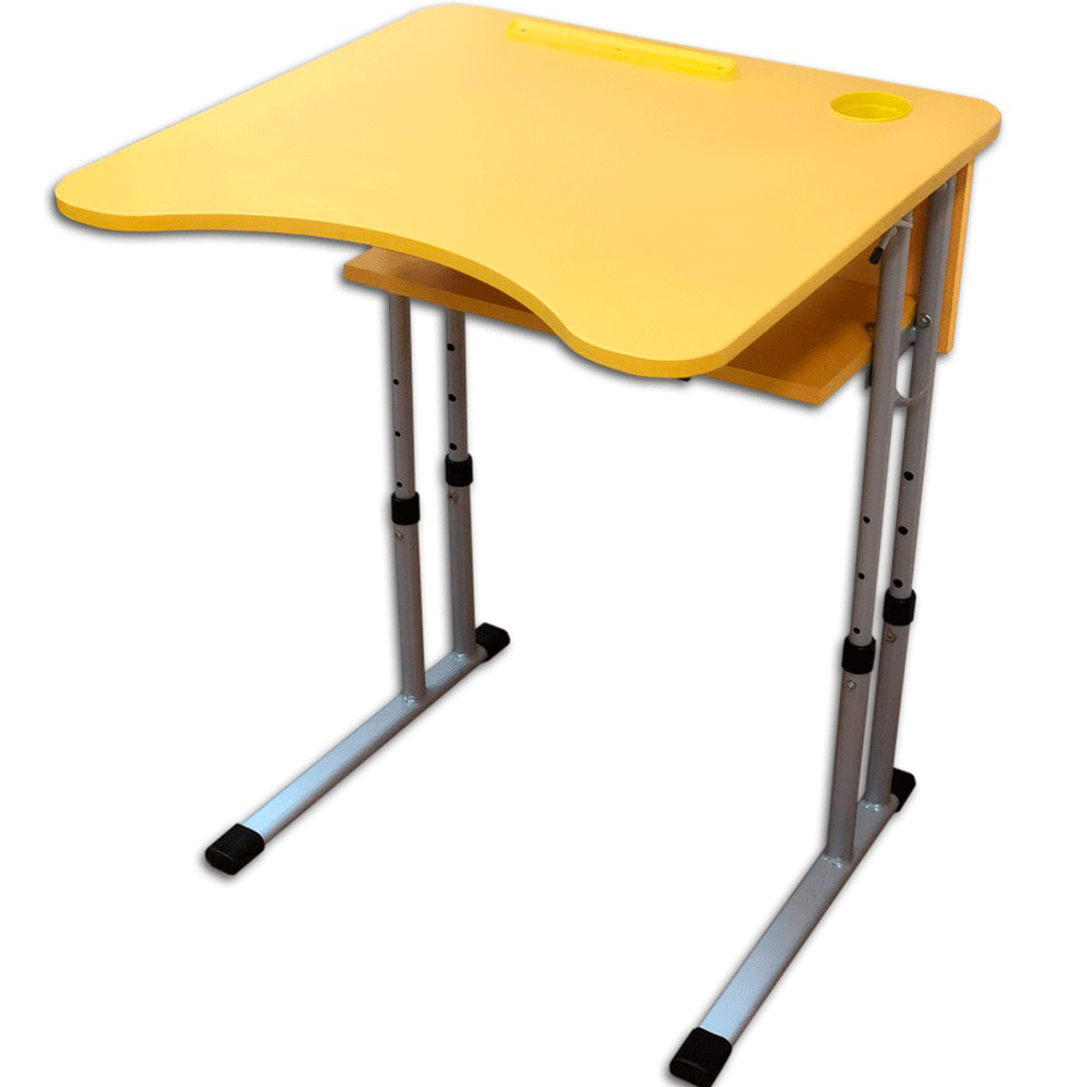 Стіл учнівський одномісний з регулюванням висоти з регулюванням кута нахилу стільниці 0-7-16°
