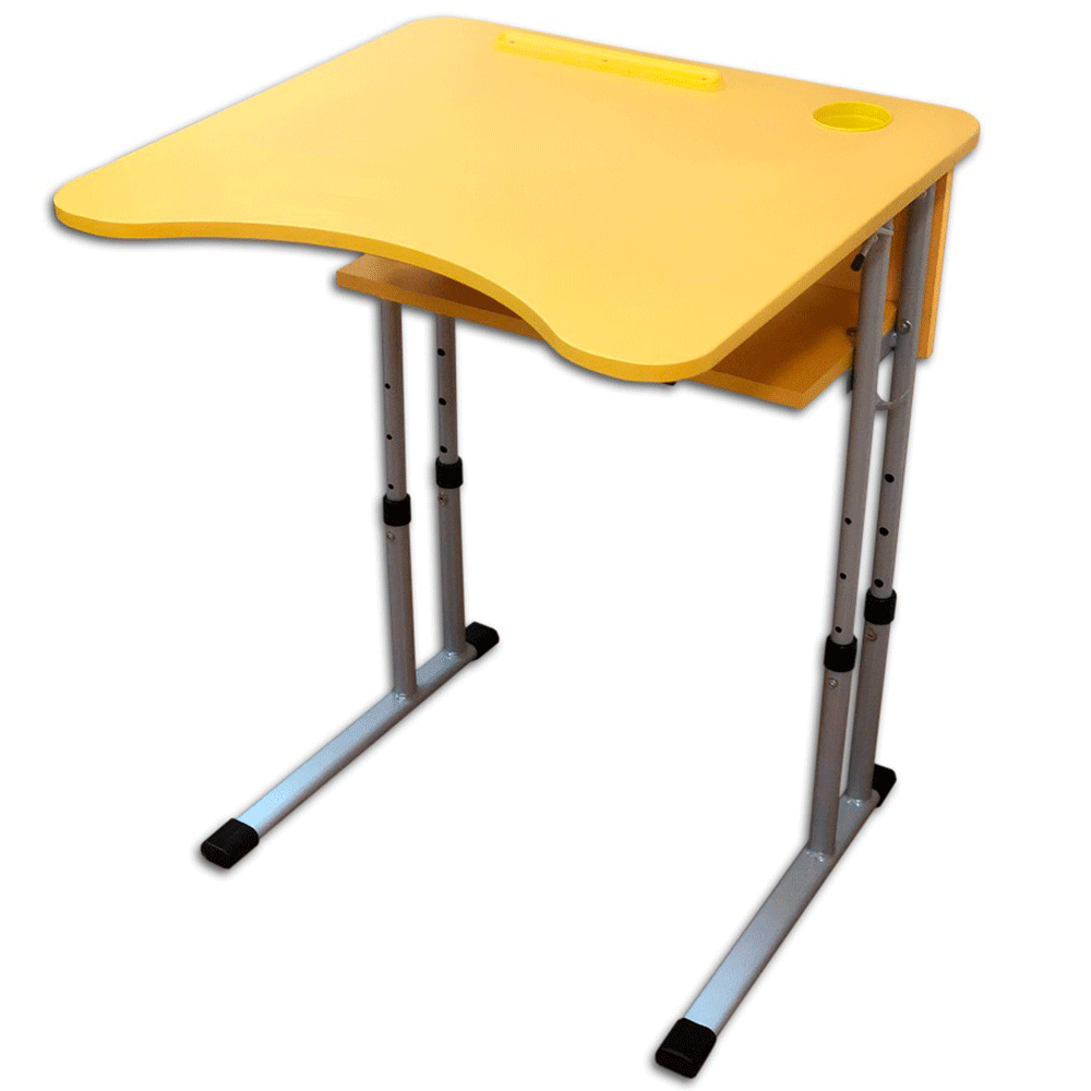 Стіл учнівський одномісний з регулюванням висоти з регулюванням кута нахилу стільниці 0-8°