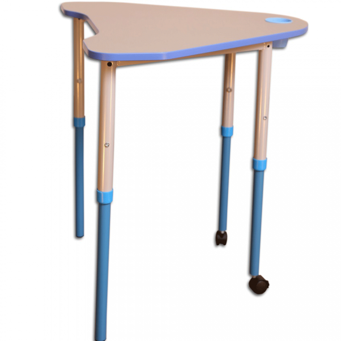 Universal mobile table with height adjustment