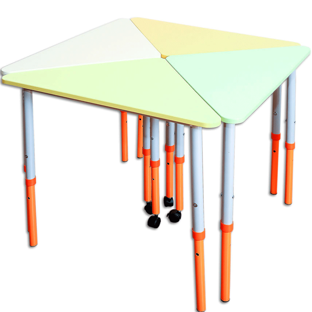 Стіл мобільний модульний “Трикутник” 90° регульований по висоті