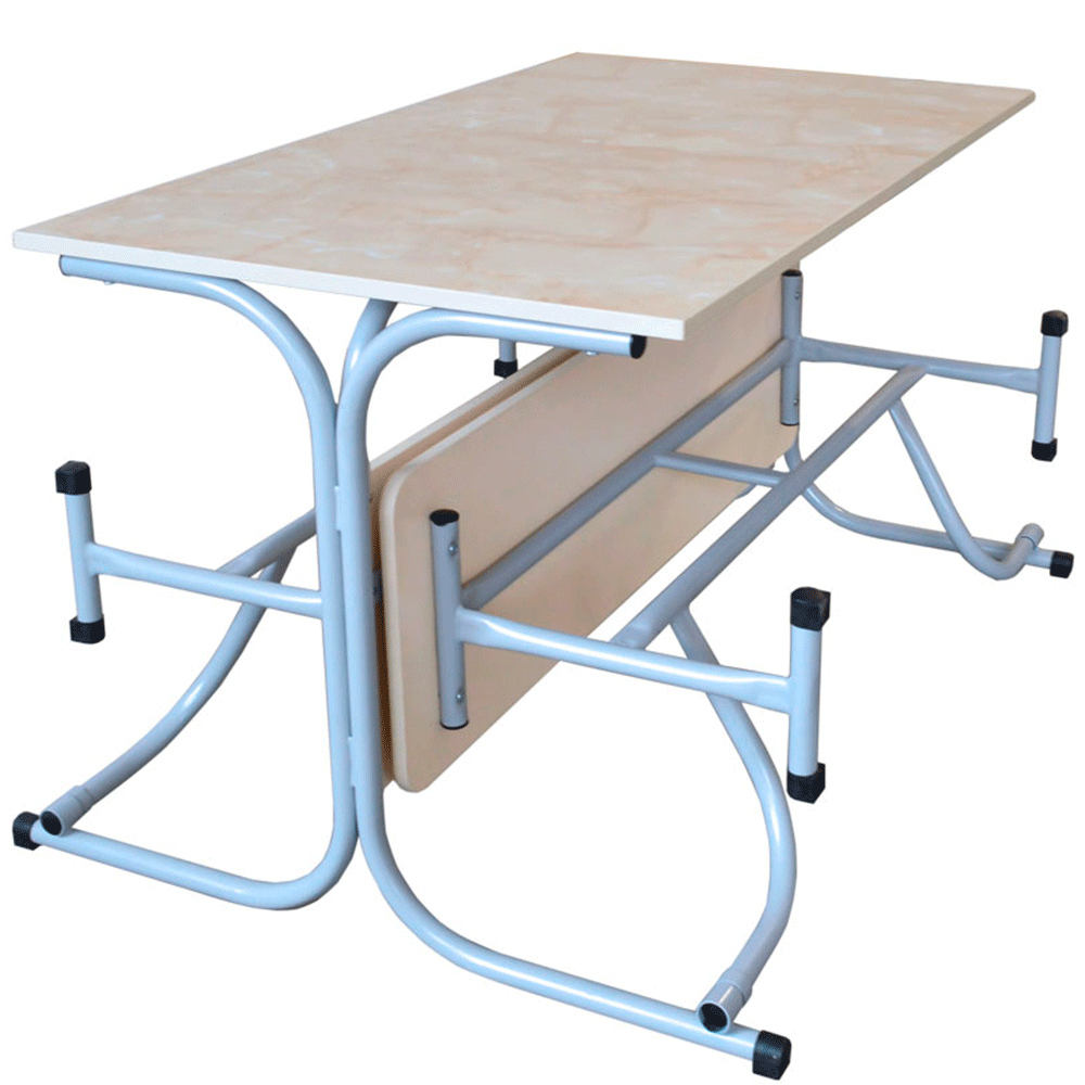 Стіл для їдальні з розкладними лавами