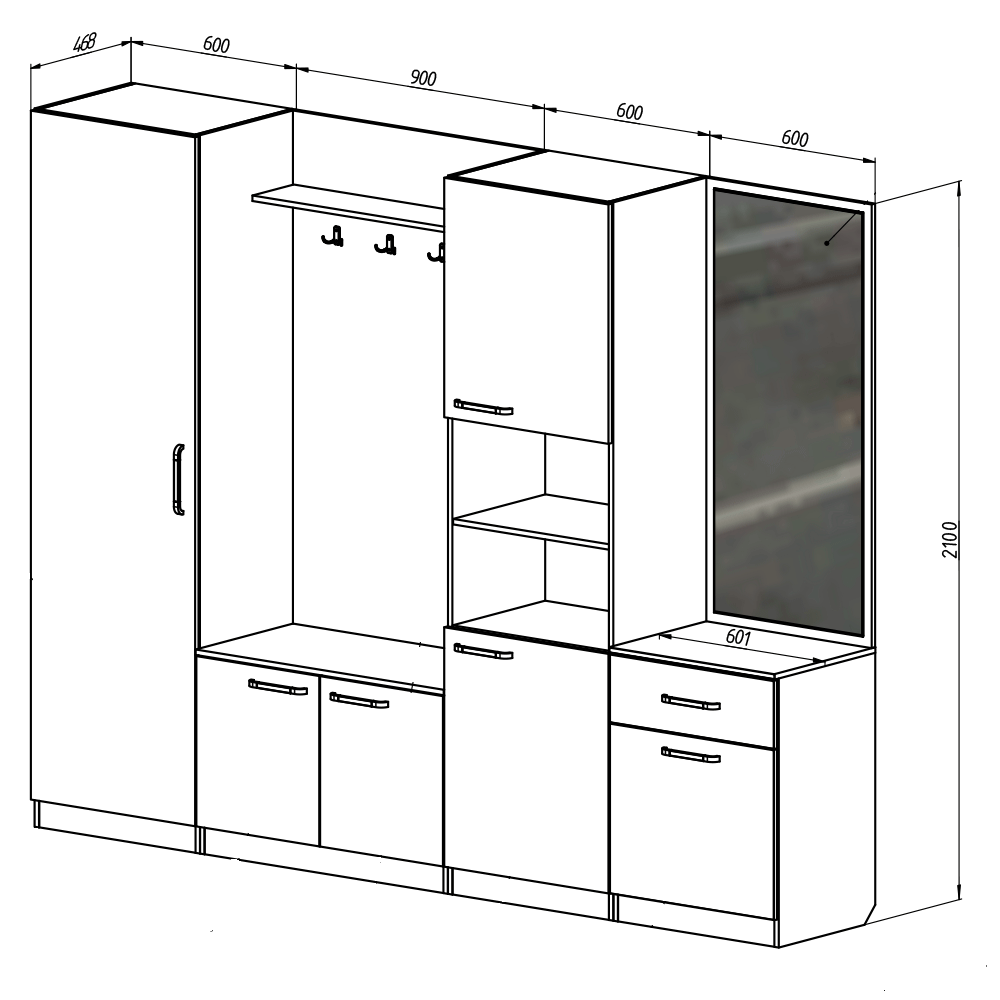 Передпокій "Требія" тумба